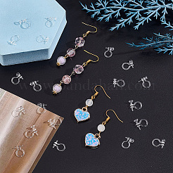 80Pcs 4 Styles Plastic Clip-on Earring Findings&nbsp;KY-AR0001-29