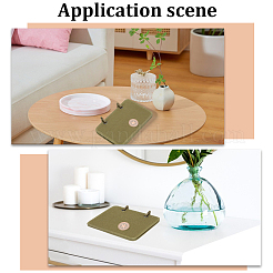 4Pcs Rectangle Velvet Binder Badge Armband Patch Display Board&nbsp;DIY-WH20062-165B