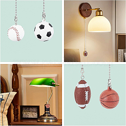 4Pcs 4 Style PVC Ceiling Fan Pull Chain Extenders&nbsp;FIND-BC0003-39