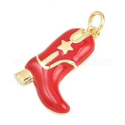 Brass Enamel Pendants&nbsp;KK-H273-29B-G03