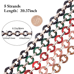 Transparent Acrylic Handmade Cable Chain&nbsp;AJEW-GF0001-92