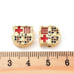 Rack Plating Brass Micro Pave Cubic Zirconia Beads&nbsp;KK-C063-25G