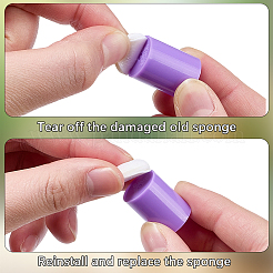 30Pcs 6 Colors Plastic Finger Sponge Daubers for Painting&nbsp;AJEW-CP0011-12