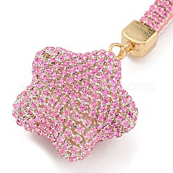 Resin Rhinestone Alloy Keychain&nbsp;KEYC-U006-01B