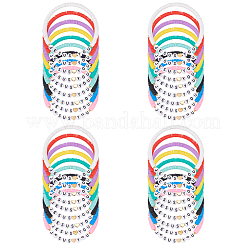 36Pcs 9 Styles Polymer Clay Beads Bracelets for Women Men&nbsp;BJEW-UN00010