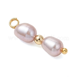 3Pcs 3 Styles Natural Cultured Freshwater Pearl Rice Pendants&nbsp;PALLOY-JF04819