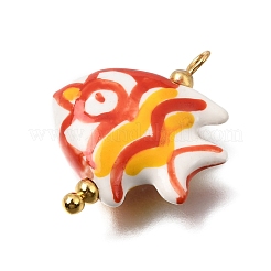 Ocean Themed Hand Painted Ceramic Porcelain Pendants&nbsp;PR-CBA0027-05G-05