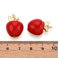 Brass Enamel Pendants&nbsp;KK-N265-06G