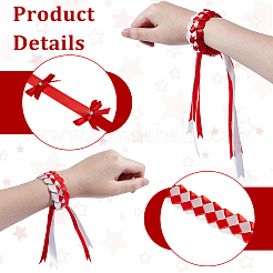 DIY Polyester Ribbon & Braided Bracelets Making Kits&nbsp;DIY-GA0007-96A