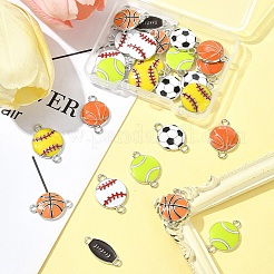 28Pcs 7 Styles Alloy Enamel Connector Charms&nbsp;ENAM-FS0002-69