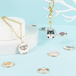 32Pcs 8 Style Eco-Friendly Alloy Enamel Pendants&nbsp;ENAM-LS0001-39