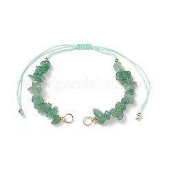 Natural Tumbled Gemstone Chip Beaded Bracelet Making&nbsp;AJEW-JB01138