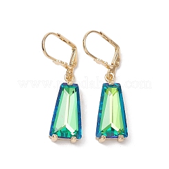 Glass Leverback Earring&nbsp;EJEW-C077-09KCG