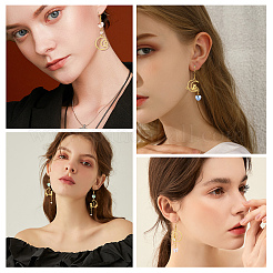 DIY Star & Moon Earring Making Kits&nbsp;DIY-SC0013-57