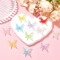 70Pcs 7 Colors Transparent Acrylic Beads&nbsp;OACR-YW0003-98