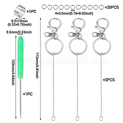 304 Stainless Steel Lipstick Keychains Making Kits&nbsp;DIY-TA0014-03