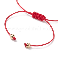 Christmas Glass Braided Bead Bracelets&nbsp;BJEW-JB10892-01