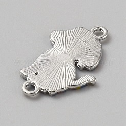 Alloy Enamel Connector Charms&nbsp;LS-FIND-WH0423-39G