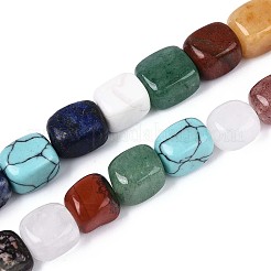Natural & Synthetic Mixed Stone Beads Strands&nbsp;G-T142-74