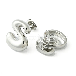 Rack Plating Brass Earrings&nbsp;EJEW-S222-01P-S
