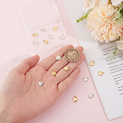 16Pcs 2 Colors Brass Pendants&nbsp;KK-BC0014-33