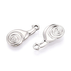304 Stainless Steel Snail Pendants&nbsp;STAS-T069-03P