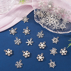 36Pcs 6 Styles Alloy Rhinestone Pendants&nbsp;FIND-TA0010-05