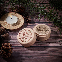 Wood Ring Box&nbsp;OBOX-WH0009-008