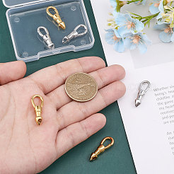 6Pcs 2 Colors 304 Stainless Steel Lobster Claw Clasps&nbsp;STAS-GL0001-03
