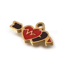 304 Stainless Steel Enamel Pendants&nbsp;SA-CBAA2E4-08B-G