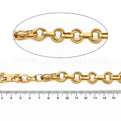 Ion Plating(IP) 304 Stainless Steel Link Chain&nbsp;CHS-H028-02G-01