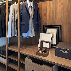 2-Slot Wood Covered with PU Leather Watch Storage Boxes with Glass Visible Window Hinged Lids and Lint Pillows Inside&nbsp;CON-WH0113-10A