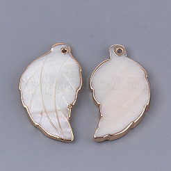 Electroplate Freshwater Shell Big Pendants&nbsp;SHEL-S274-58