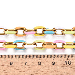 304 Stainless Steel Enamel Cable Chains&nbsp;CHS-ZX006-06D