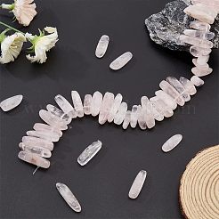 Natural Rose Quartz Chips Beads Strands&nbsp;G-OC0003-59