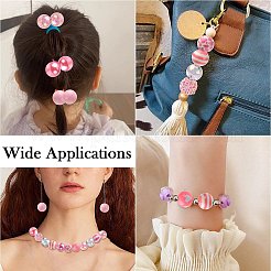 100Pcs Transparent & Opaque Acrylic Beads&nbsp;SACR-CJ0001-85