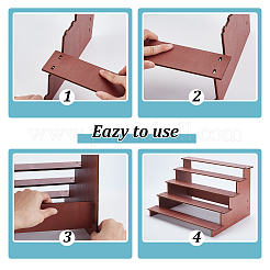5-Tier Wood Semicircle Dessert Display Risers&nbsp;ODIS-WH0030-182A