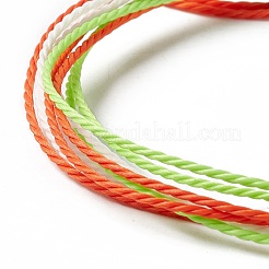 Waxed Polyester Multi-strand Bracelet&nbsp;BJEW-B065-04