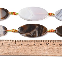 Natural Banded Agate Beads Strands&nbsp;G-F825-A01-01C