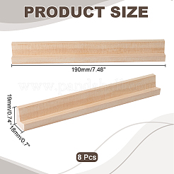 8Pcs Pine Wood Base&nbsp;WOCR-WR0001-03