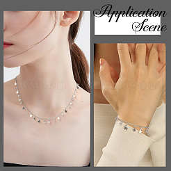 DIY Brass Micro Pave Clear Cubic Zirconia Curb Chains Necklaces/Bracelets Making Kits&nbsp;DIY-BBC0002-63P