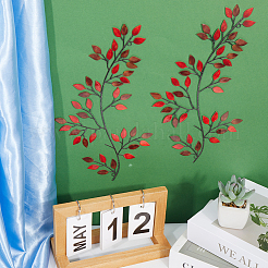 Iron Leaves Branch  Wall Decorations&nbsp;AJEW-WH0513-30B
