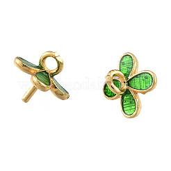 Brass Enamel Peg Bails Pendants&nbsp;KK-N259-29
