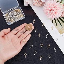 120Pcs 2 Colors 201 Stainless Steel Pendants&nbsp;STAS-HY0001-73