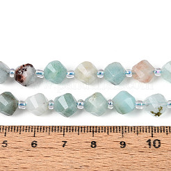 Natural Flower Amazonite Beads Strands&nbsp;G-T144-24A-02
