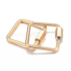 304 Stainless Steel Screw Carabiner Lock Charms&nbsp;STAS-H103-04G