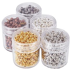 5 Box Iron Round Spacer Beads&nbsp;IFIN-X0001-03-B-WH