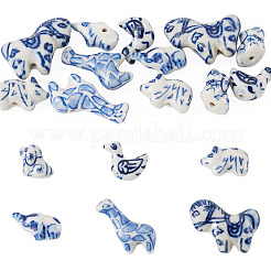 12Pcs 6 Styles Handmade Porcelain Beads&nbsp;PORC-TA0001-68