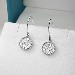 925 Sterling Silver Pave Moissanite Dangle Earrings for Women&nbsp;ZF9652
