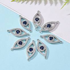 CZ Brass Micro Pave Cubic Zirconia Links&nbsp;ZIRC-L002-45P
